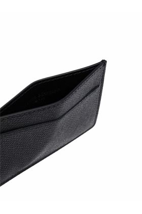 Black calf leather four-stitch logo cardholder Maison Margiela | SA1VX0007P4745T8013